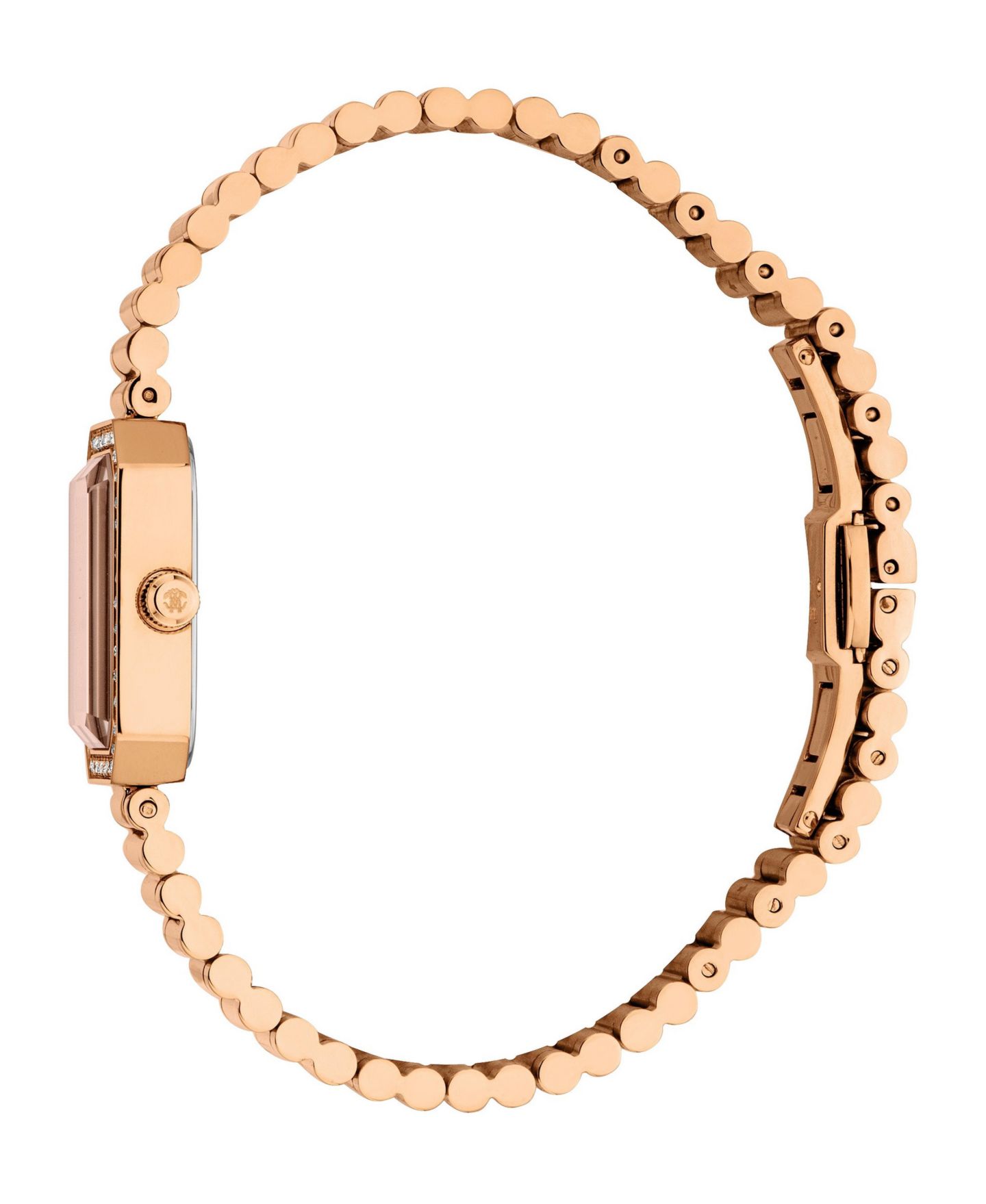 Женские часы Roberto Cavalli Quartz Eterea Rose Gold-Tone Stainless Steel Bracelet Watch, 20mm, цвет: Розовый — фото 3