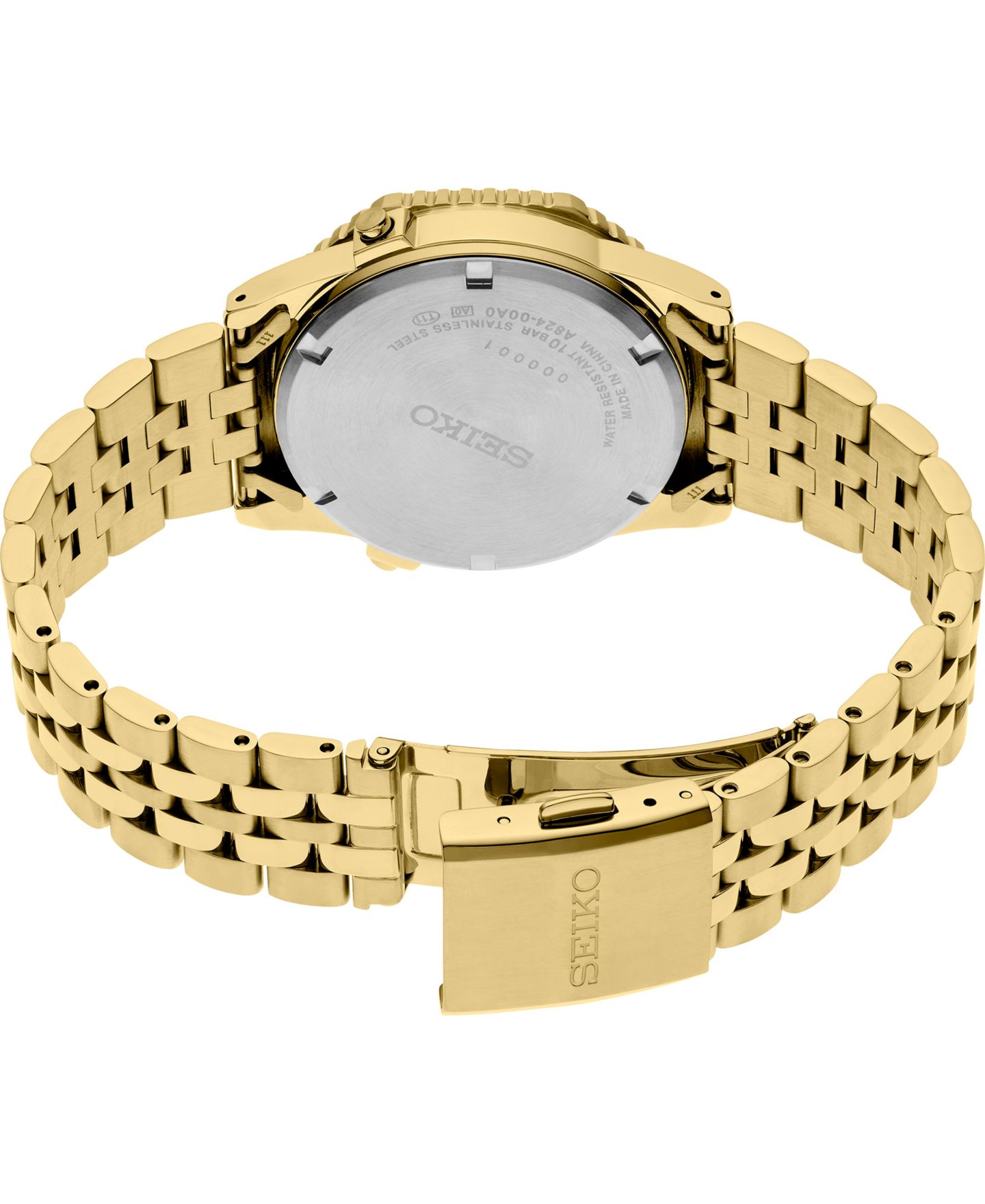 Мужские часы Seiko Essentials Gold-Tone Stainless Steel Bracelet Watch 37mm — фото 3