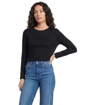 Women's Supima Cotton Long Sleeve Crewneck T-Shirt