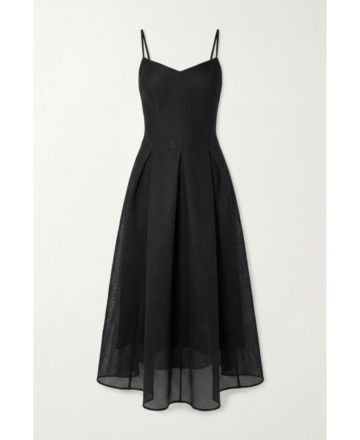 Женское платье Luna Fashion House Nela V-Neck Pleated A-Line Midi — фото 5