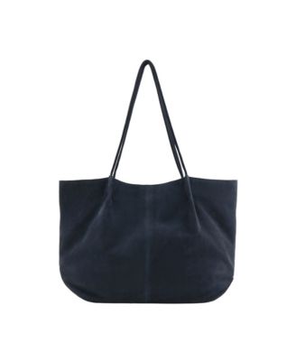 Women's Large Magnetic Suede Tote