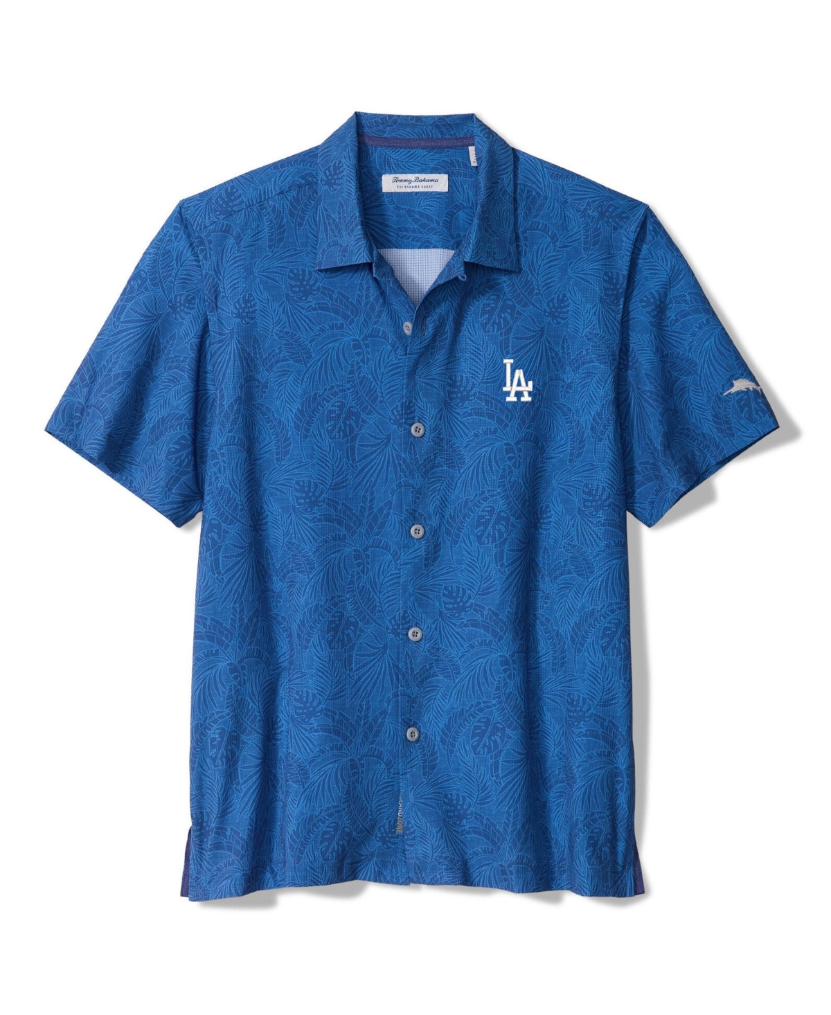 Tommy Bahama Men's Royal Los Angeles Dodgers Saltwater Fronds IslandZone Button-Up Shirt - Royal