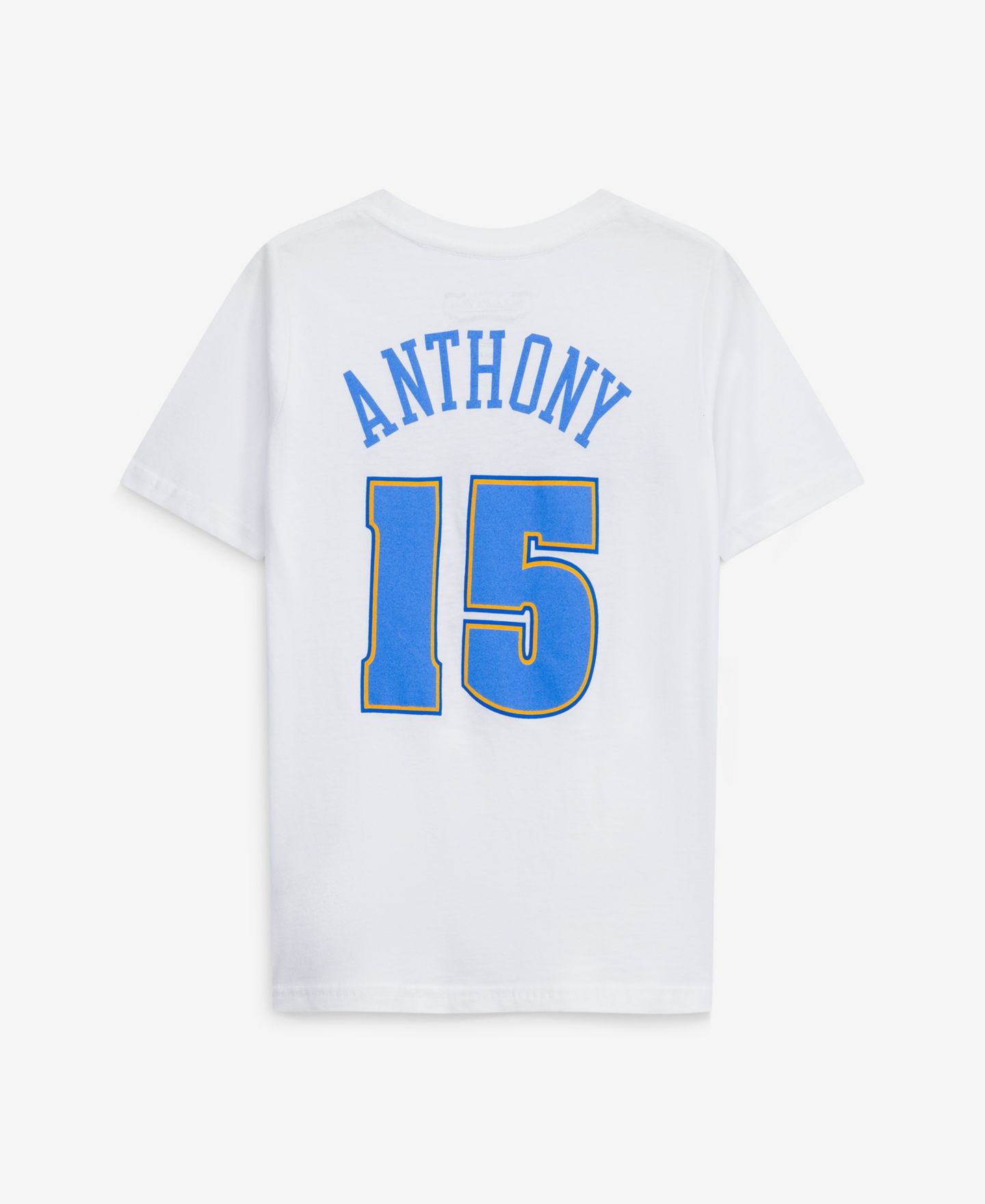Детская футболка Mitchell & Ness Carmelo Anthony White Denver Nuggets Hardwood Classics Name & Number — фото 3