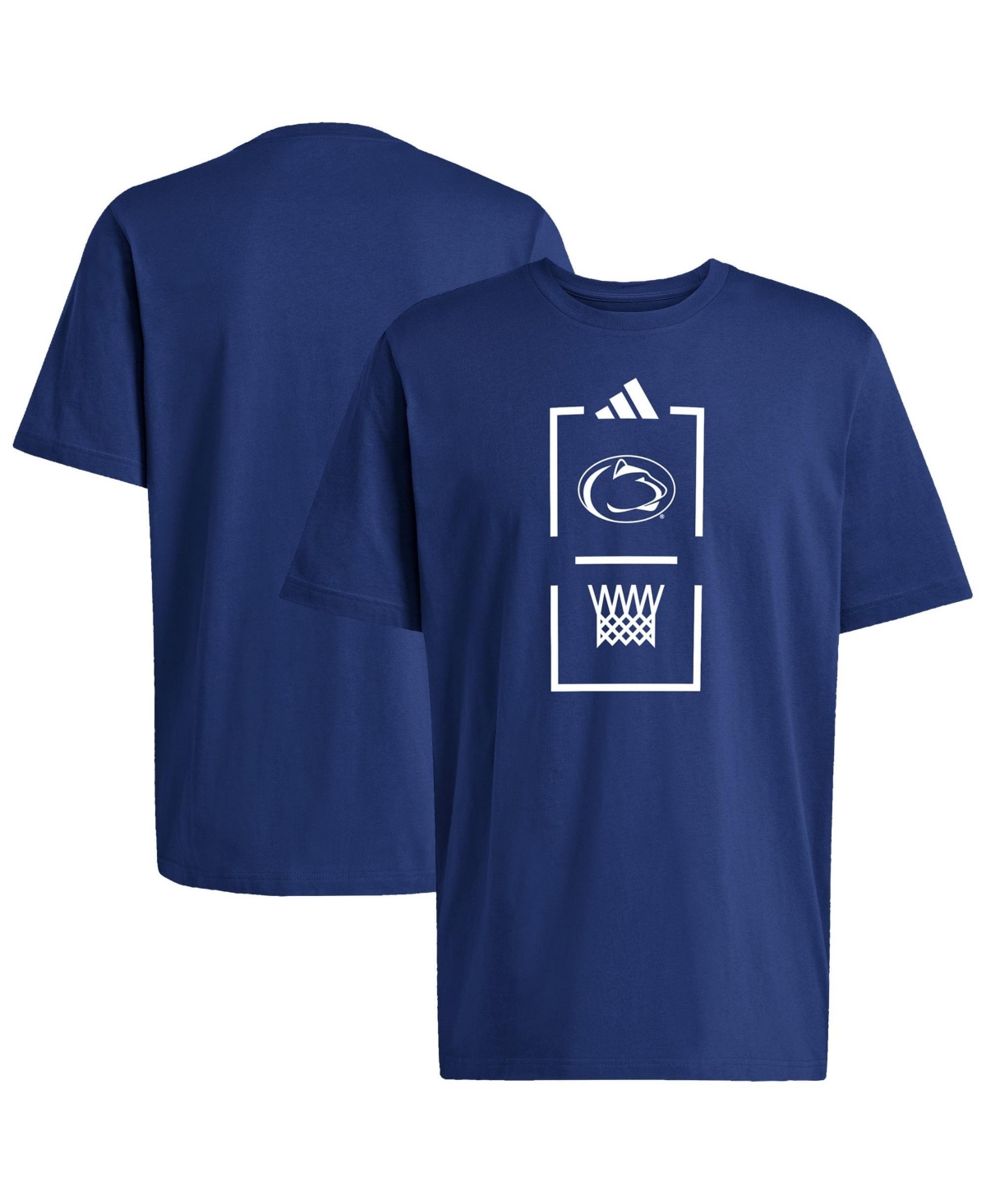 adidas Men's Navy Penn State Nittany Lions Basketball Cotton T-Shirt - Navy