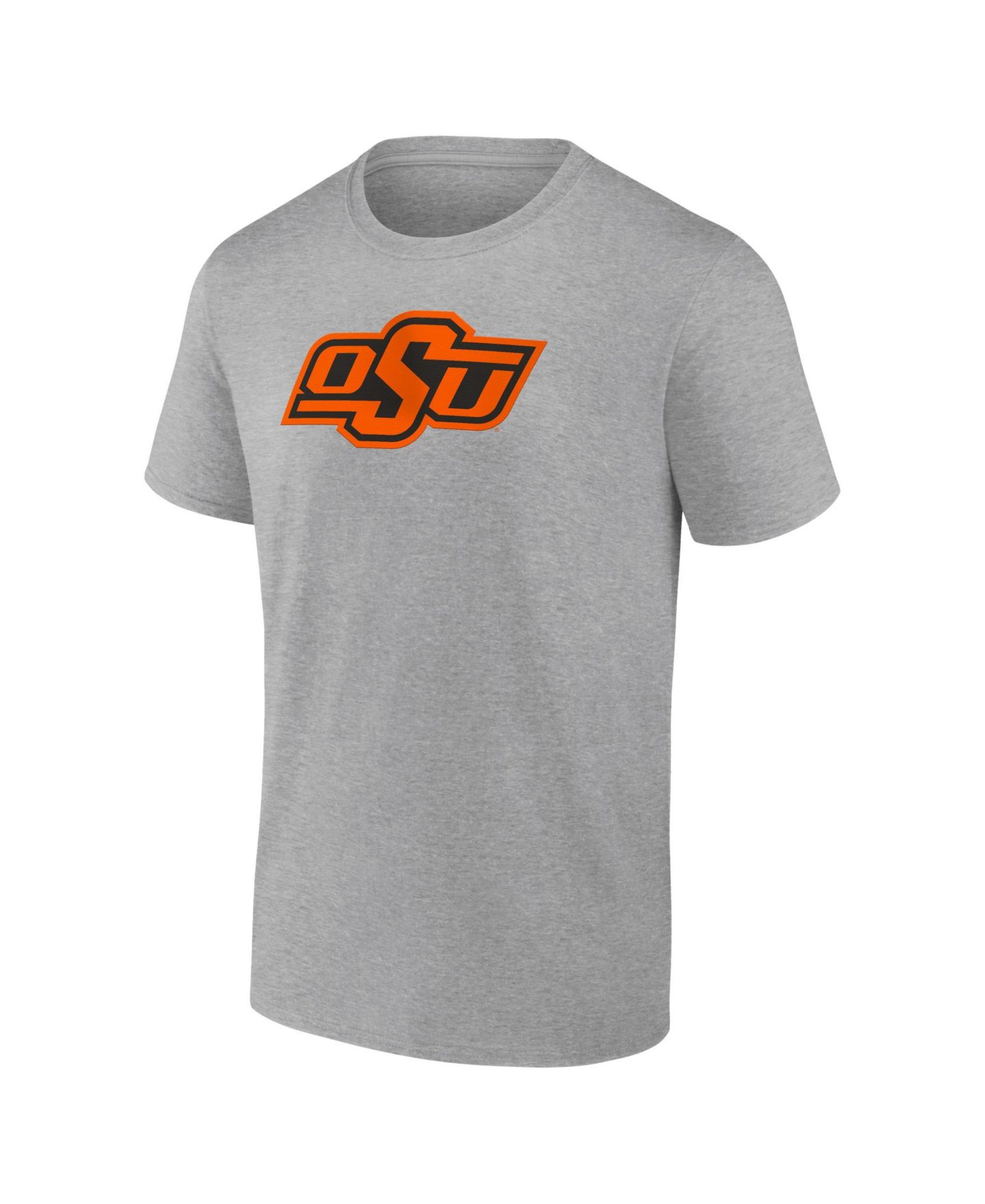 Мужская футболка Logo Athletic Heather Gray Oklahoma State Cowboys Primary Logo — фото 2