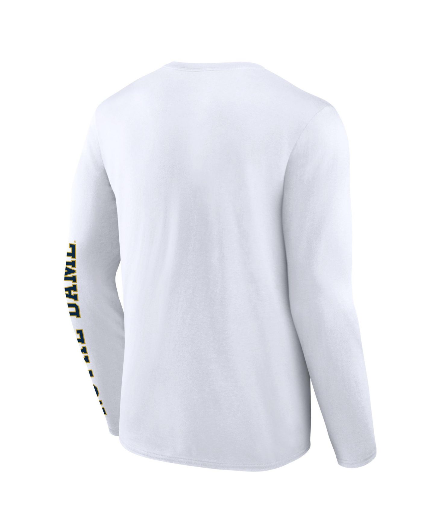 Мужская футболка Logo Athletic White Notre Dame Fighting Irish Primary Logo Long-Sleeve — фото 5