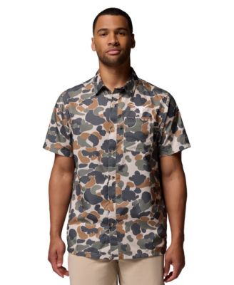 Men's Camo Texas Longhorns Super Slack Tide Omni-Wick Button-Up Shirt
