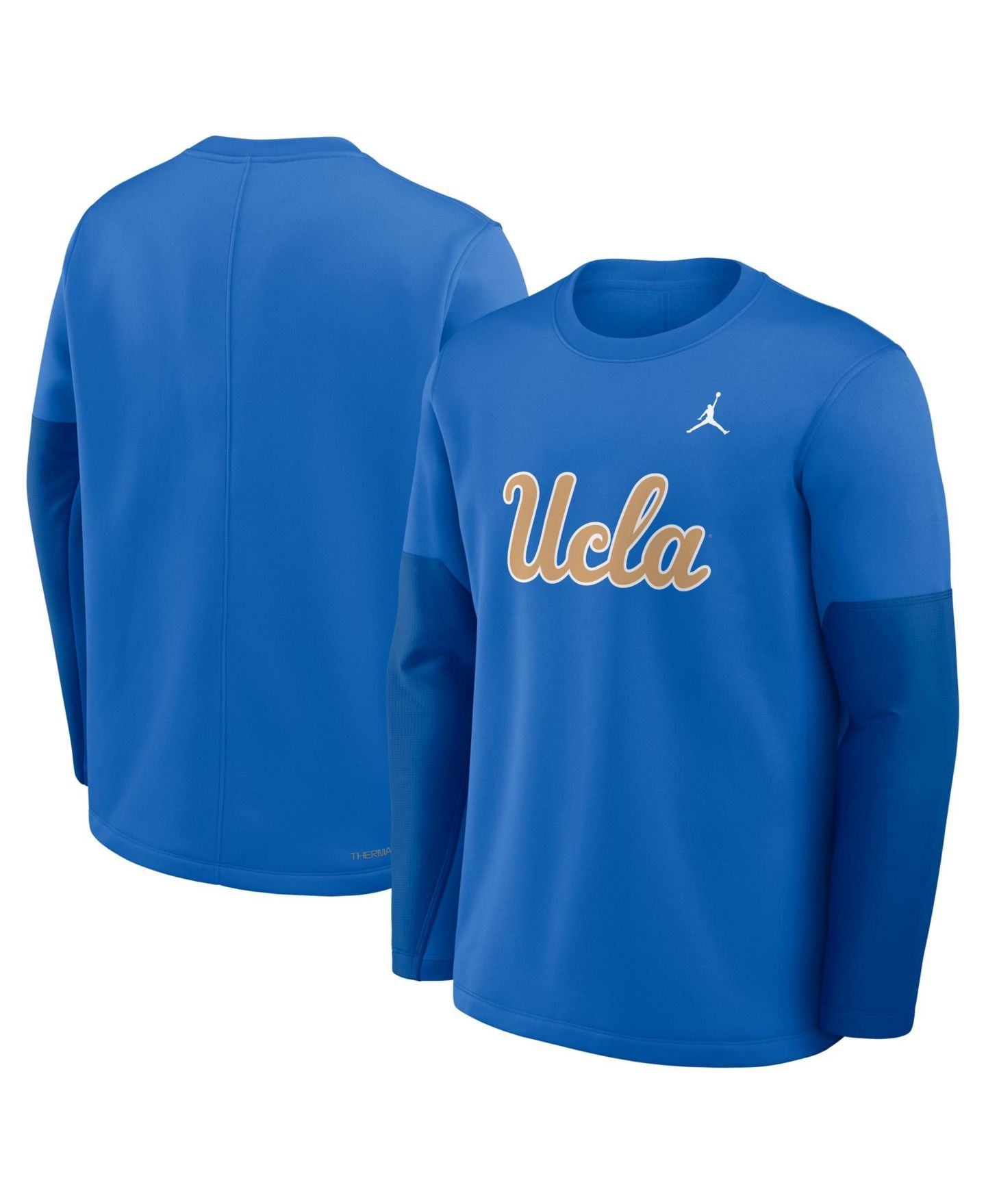 Мужская футболка Jordan Blue Ucla Bruins 2025 Sideline Coach Therma-FIT Long-Sleeve — фото 4