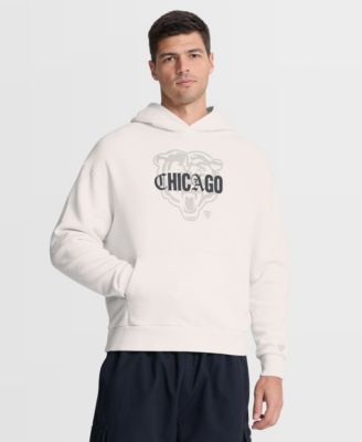 Men's Cream Chicago Bears Oversized Type Play Location Hoodie