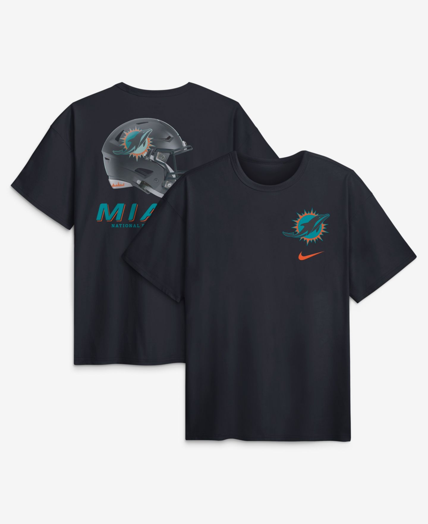 Мужская футболка Nike Navy Miami Dolphins Rivalries Collection Max90 — фото 1