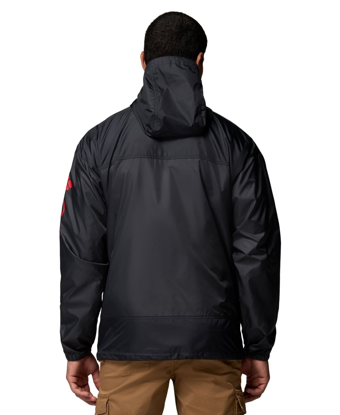 Мужская куртка Columbia Black Georgia Bulldogs Flash Challenger II Full-Zip Hooded Windbreaker — фото 2