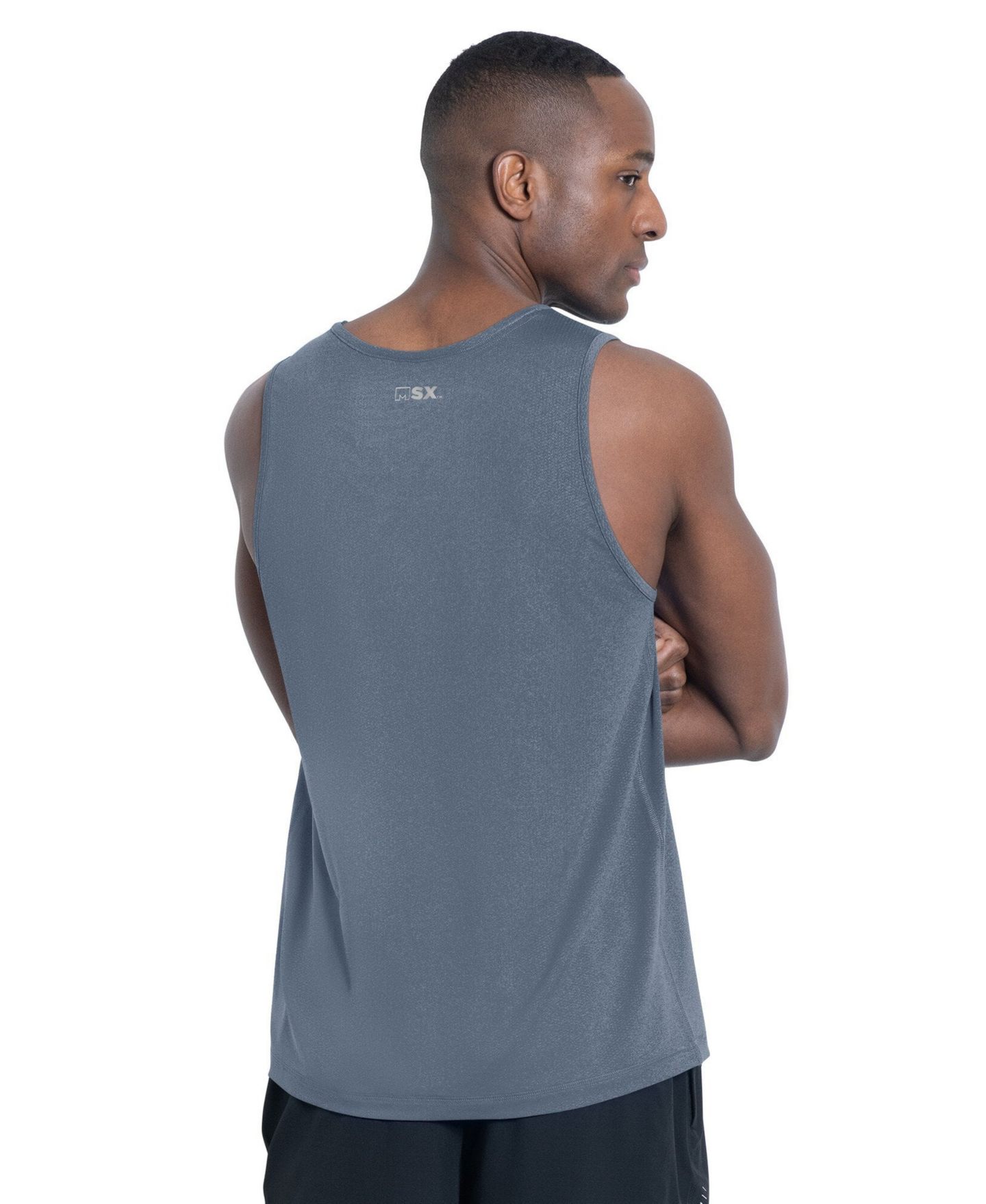Мужской топ MSX by Michael Strahan Navy Houston Texans Energy Scoop Neck — фото 2