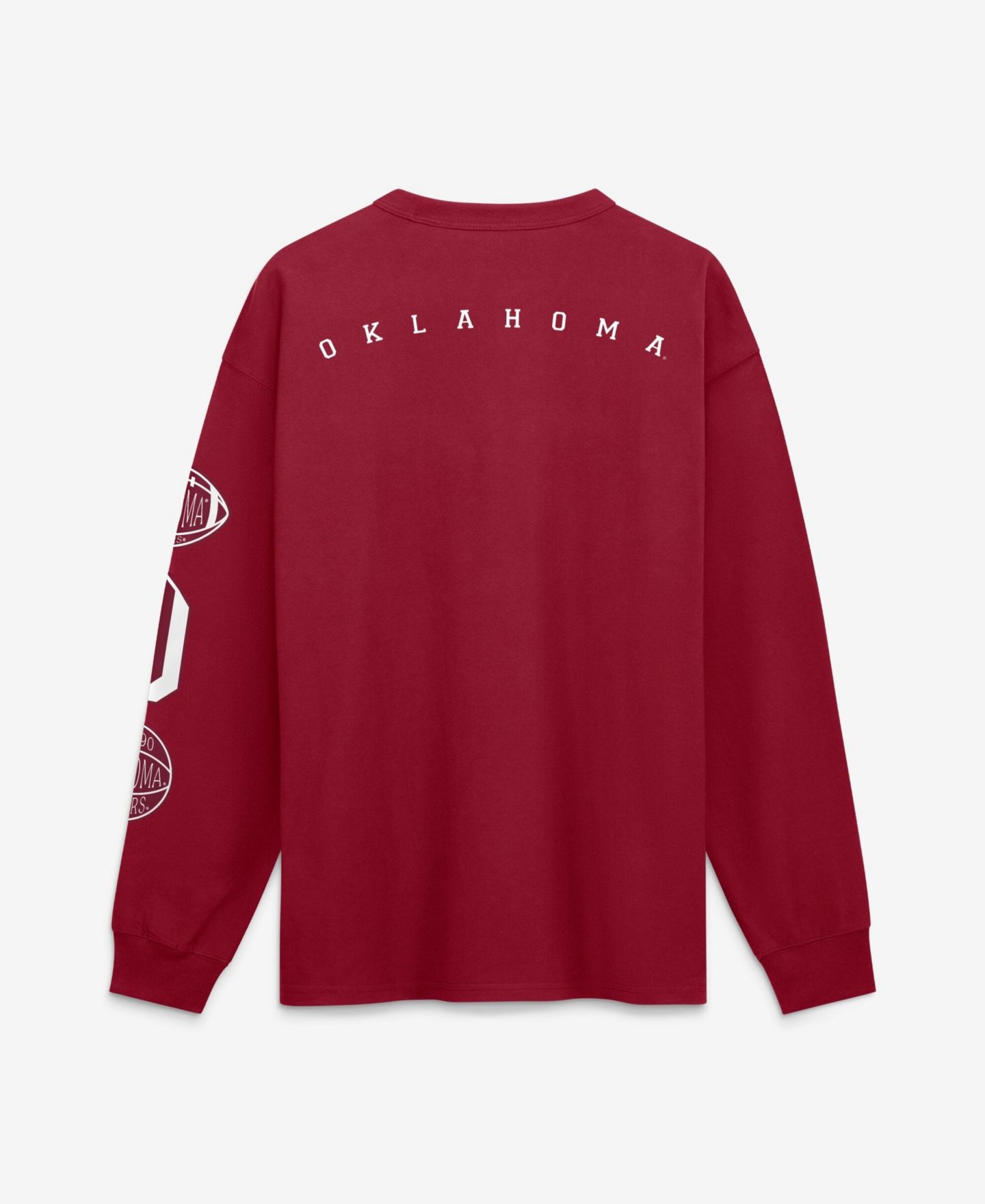 Мужская футболка Jordan Crimson Oklahoma Sooners Academic Long-Sleeve Pocket — фото 3