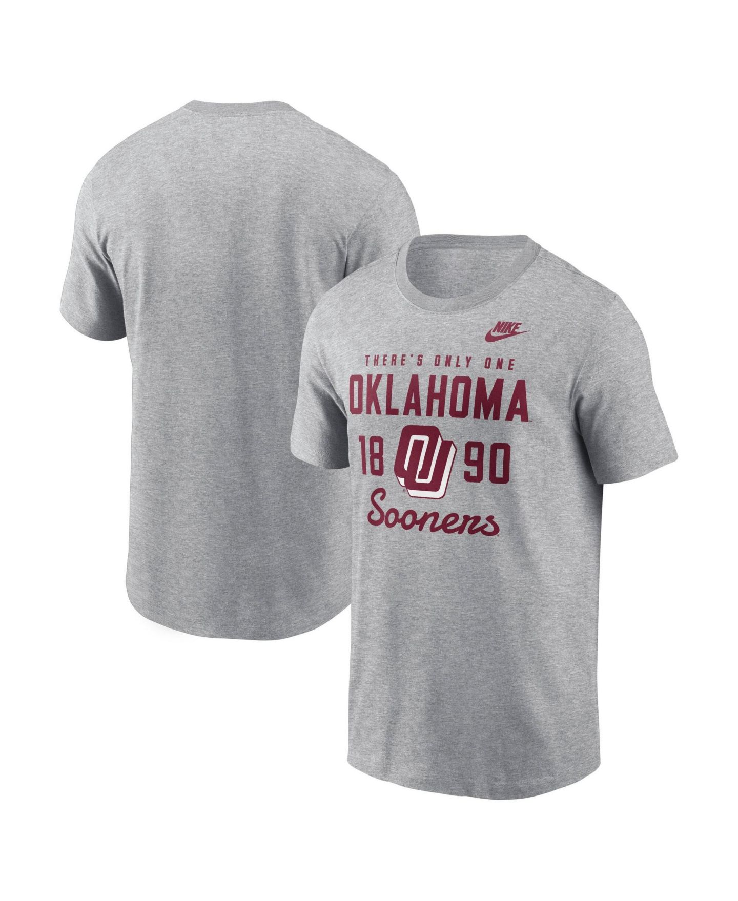 Мужская футболка Nike Gray Oklahoma Sooners Legacy Stacked Established — фото 3