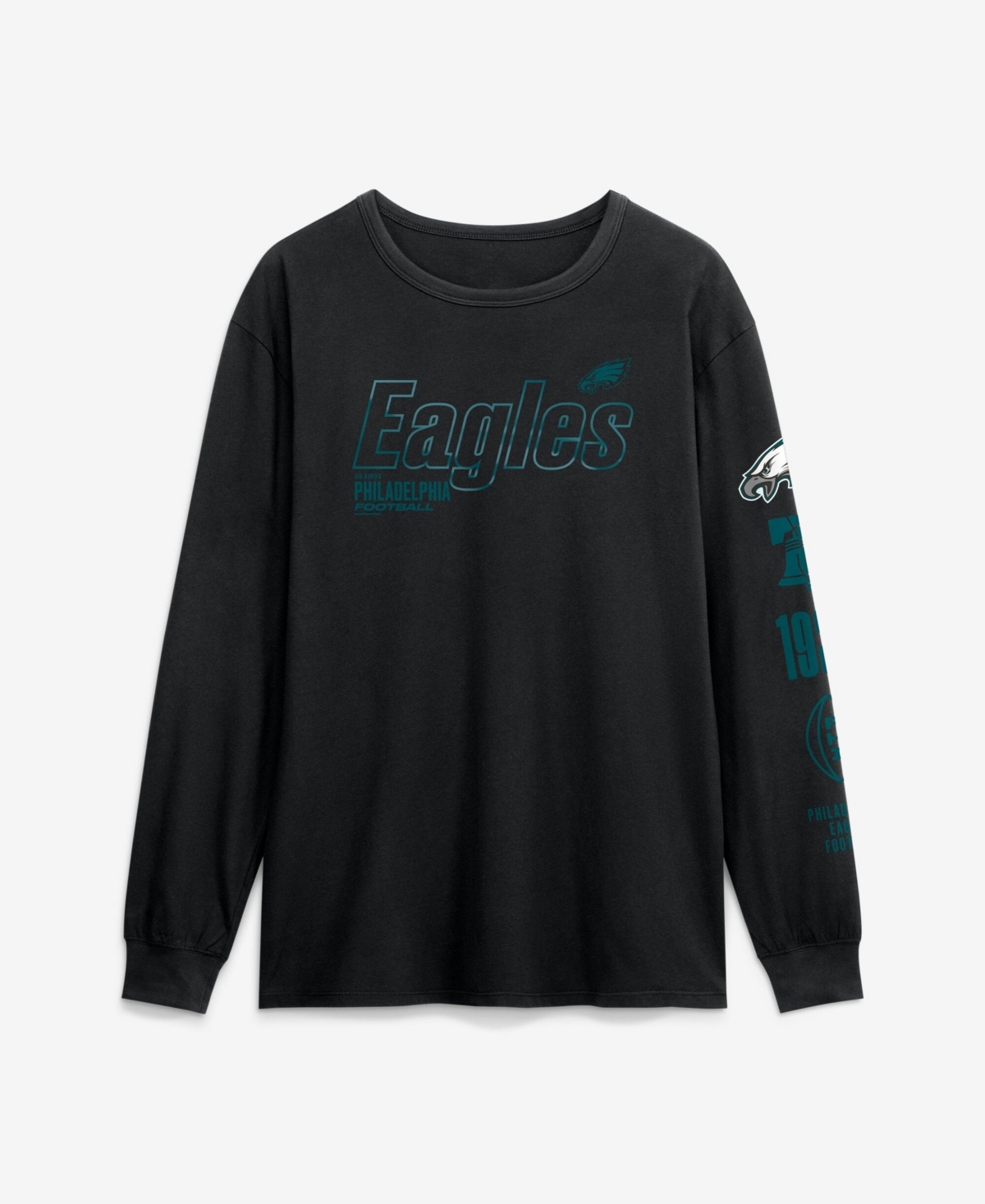 Fanatics Men's Black Philadelphia Eagles Checkdown Pass Long-Sleeve T-Shirt - Black