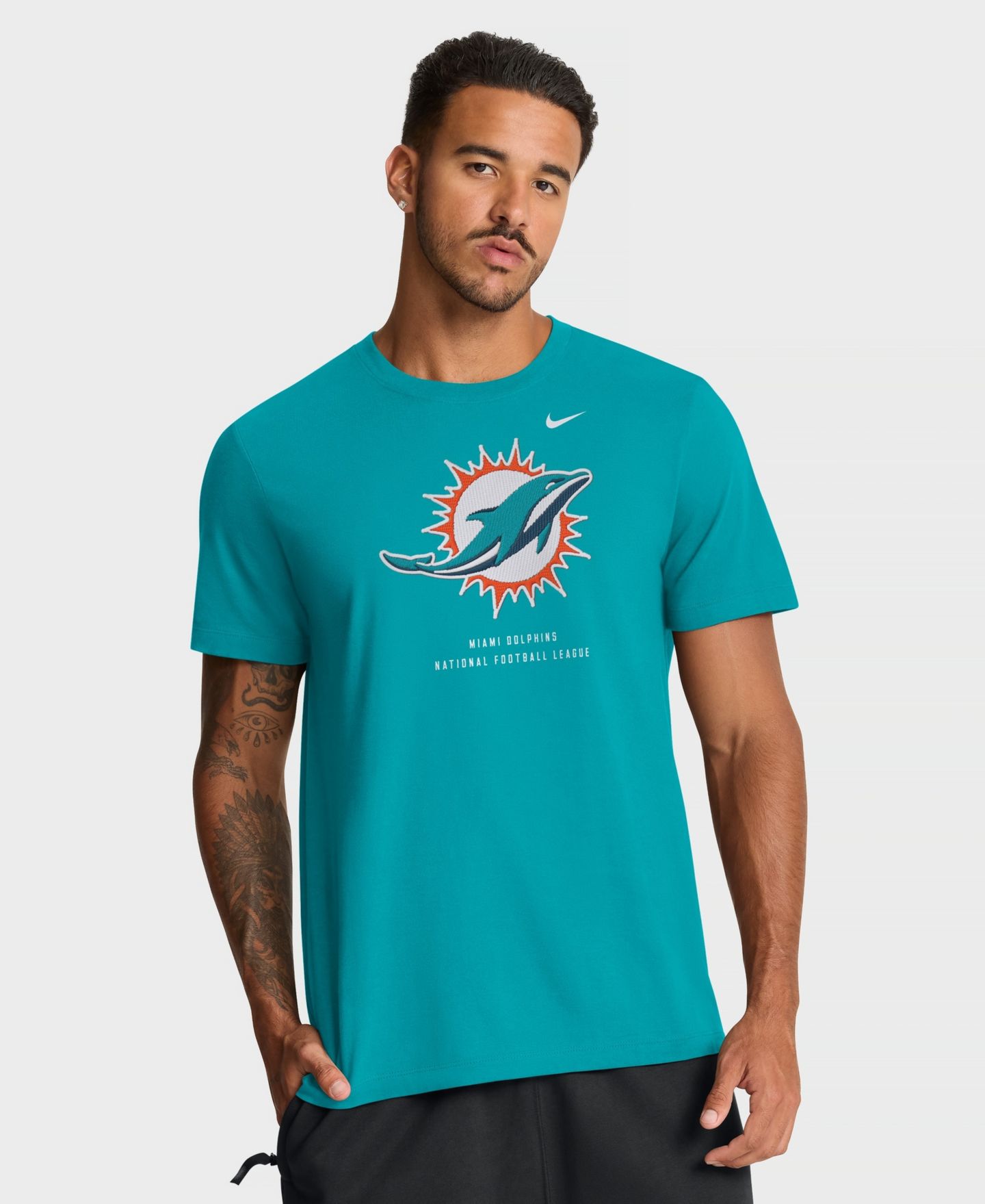 Мужская футболка Nike Aqua Miami Dolphins Property Of T-Shirt — фото 1