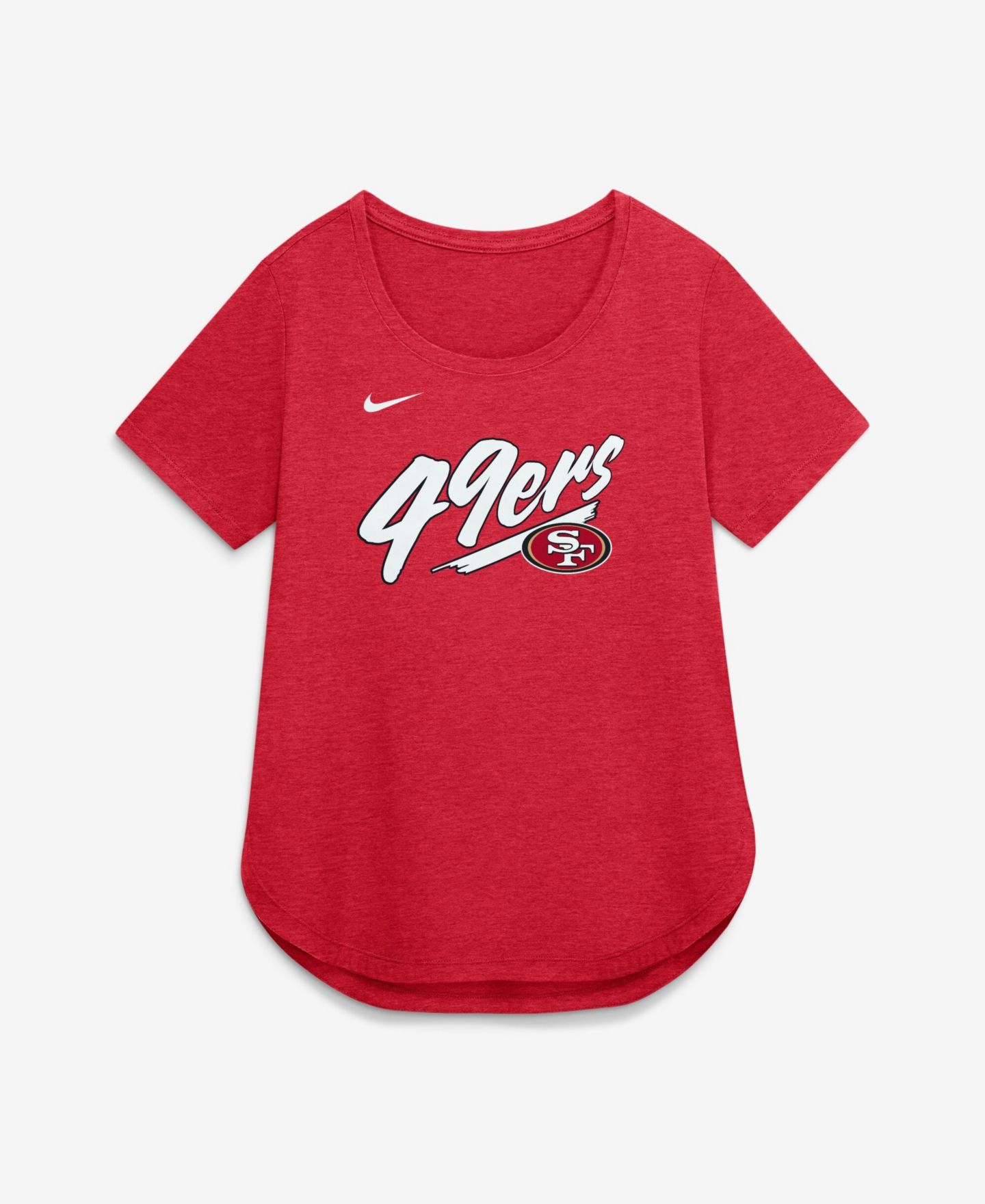 Женская футболка Nike Scarlet San Francisco 49ers Primetime Tri-Blend — фото 2