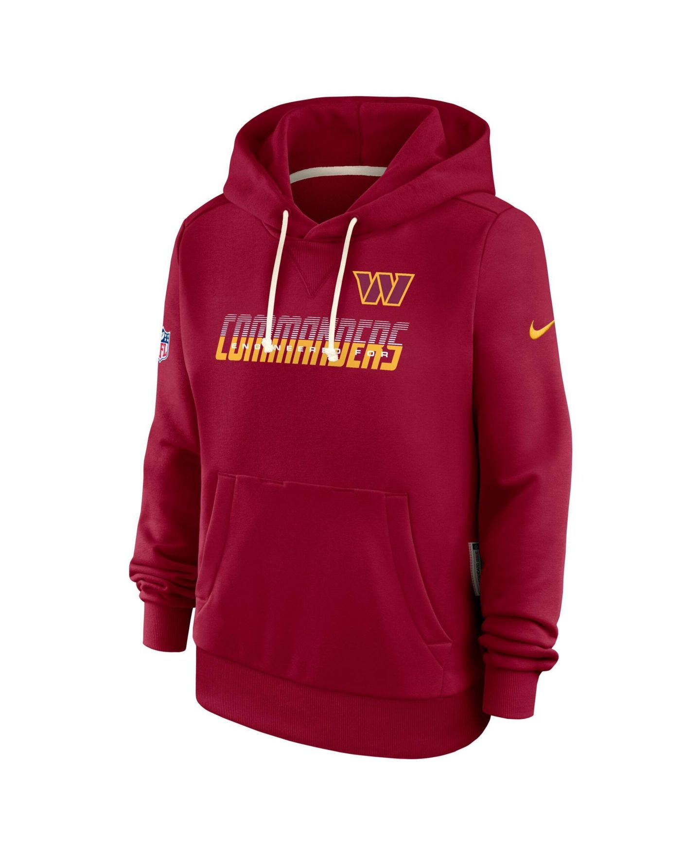 Женское худи Nike Burgundy Washington Commanders Sideline Standard Issue Dri-FIT — фото 3