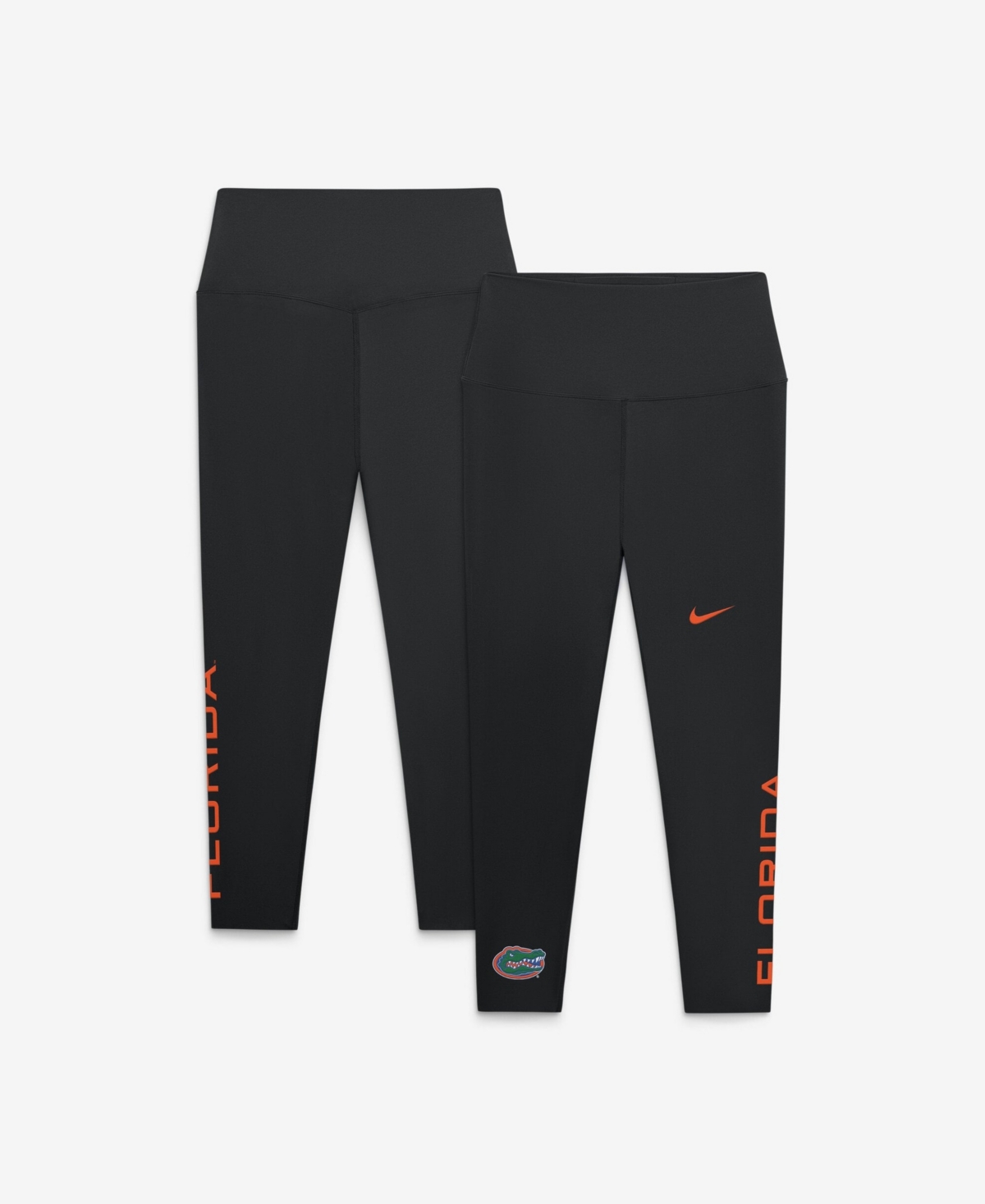 Nike Women's Black Florida Gators Zenvy High Rise Dri-fit 7/8 Leggings - Black