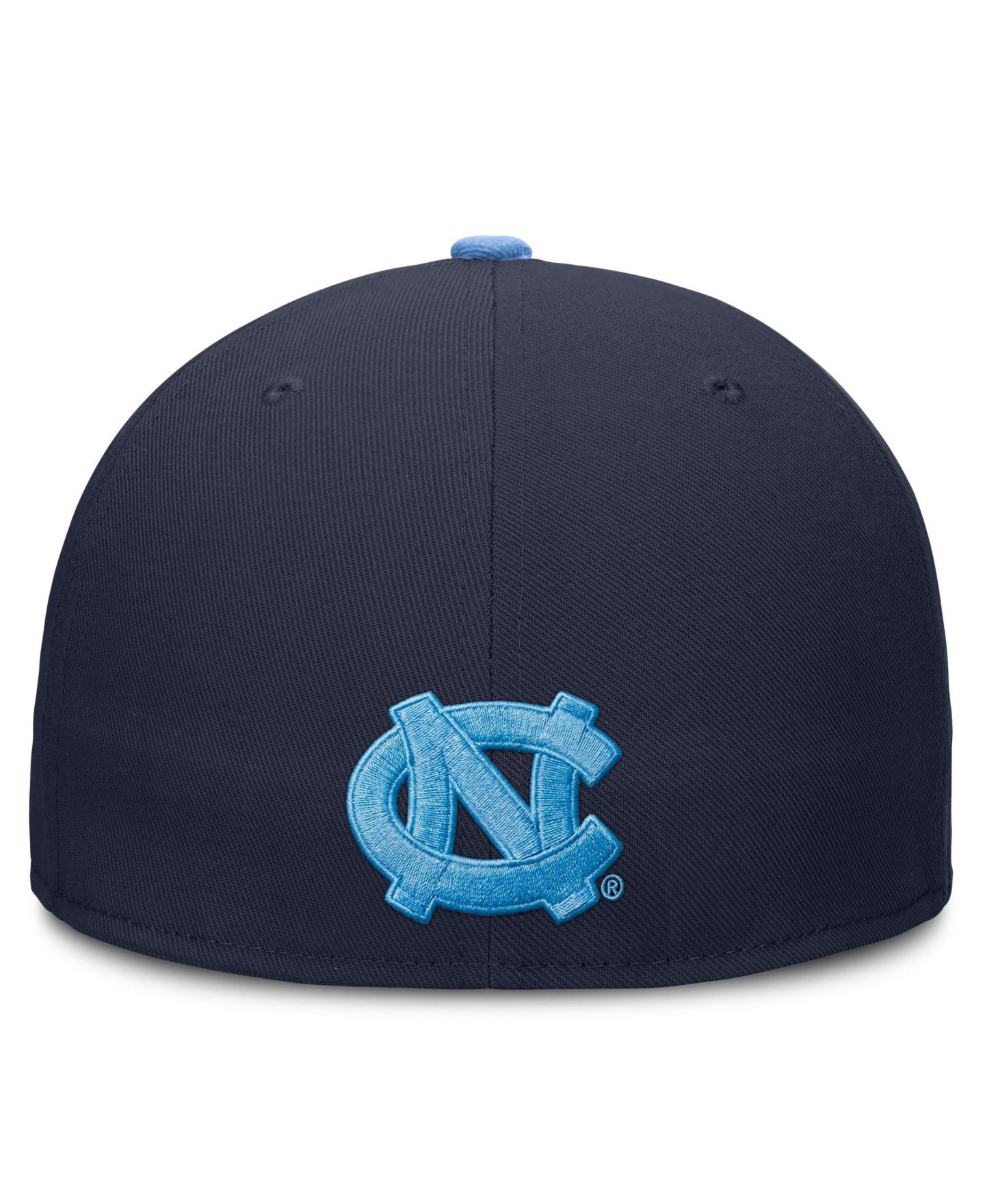 Мужские головные уборы Jordan Navy North Carolina Tar Heels Dri-FIT Primetime Script Fitted Hat — фото 5