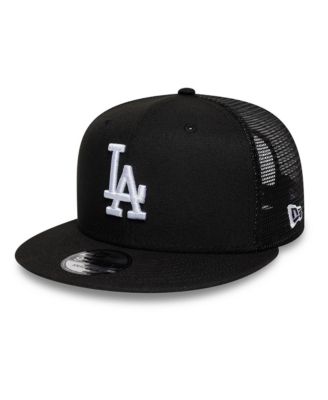 Men's Black Los Angeles Dodgers 9FIFTY Adjustable Trucker Hat