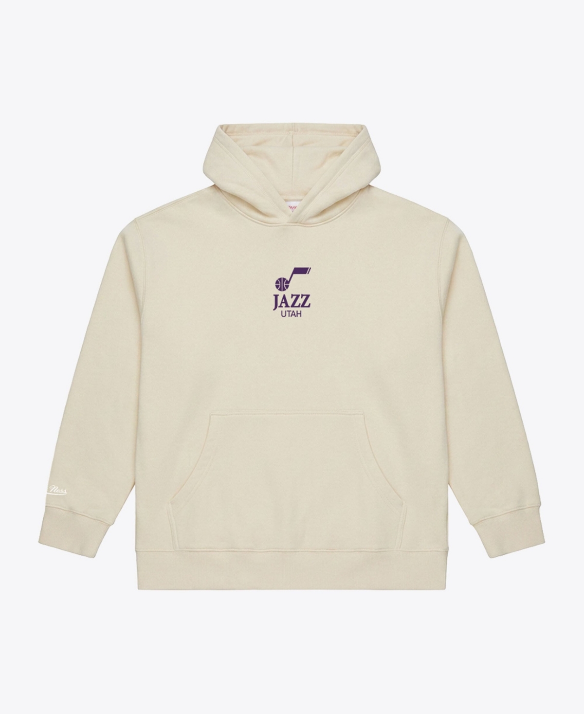 Mitchell & Ness Men's Cream Utah Jazz Core Fleece Hoodie - Cream