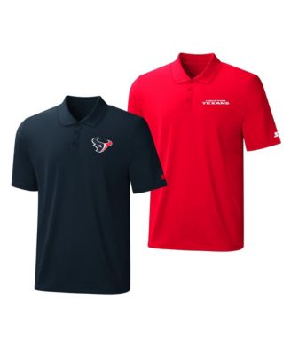 Men's Navy/Red Houston Texans Logo Polo Set, 2-Pack