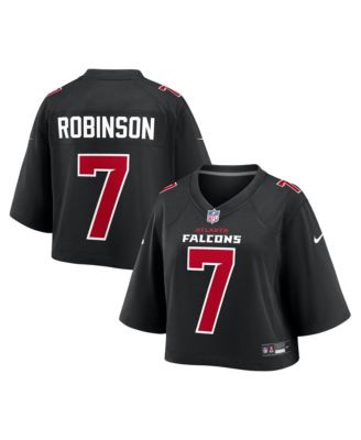 Women's Bijan Robinson Black Atlanta Falcons Cropped Fashion Game Jersey