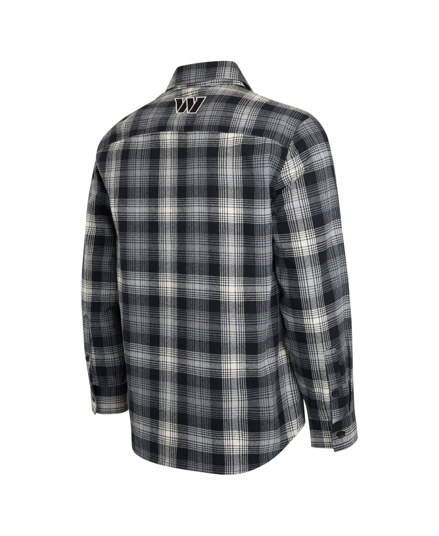 Мужская рубашка Darius Rucker Collection By Fanatics Black Washington Commanders Plaid Button-Up Flannel — фото 4