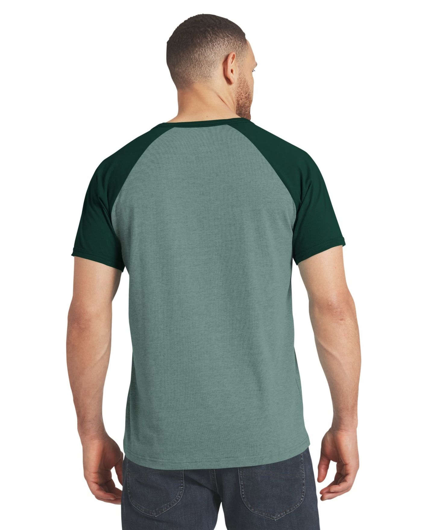 Мужская футболка Darius Rucker Collection By Fanatics Green Bay Packers Raglan — фото 2