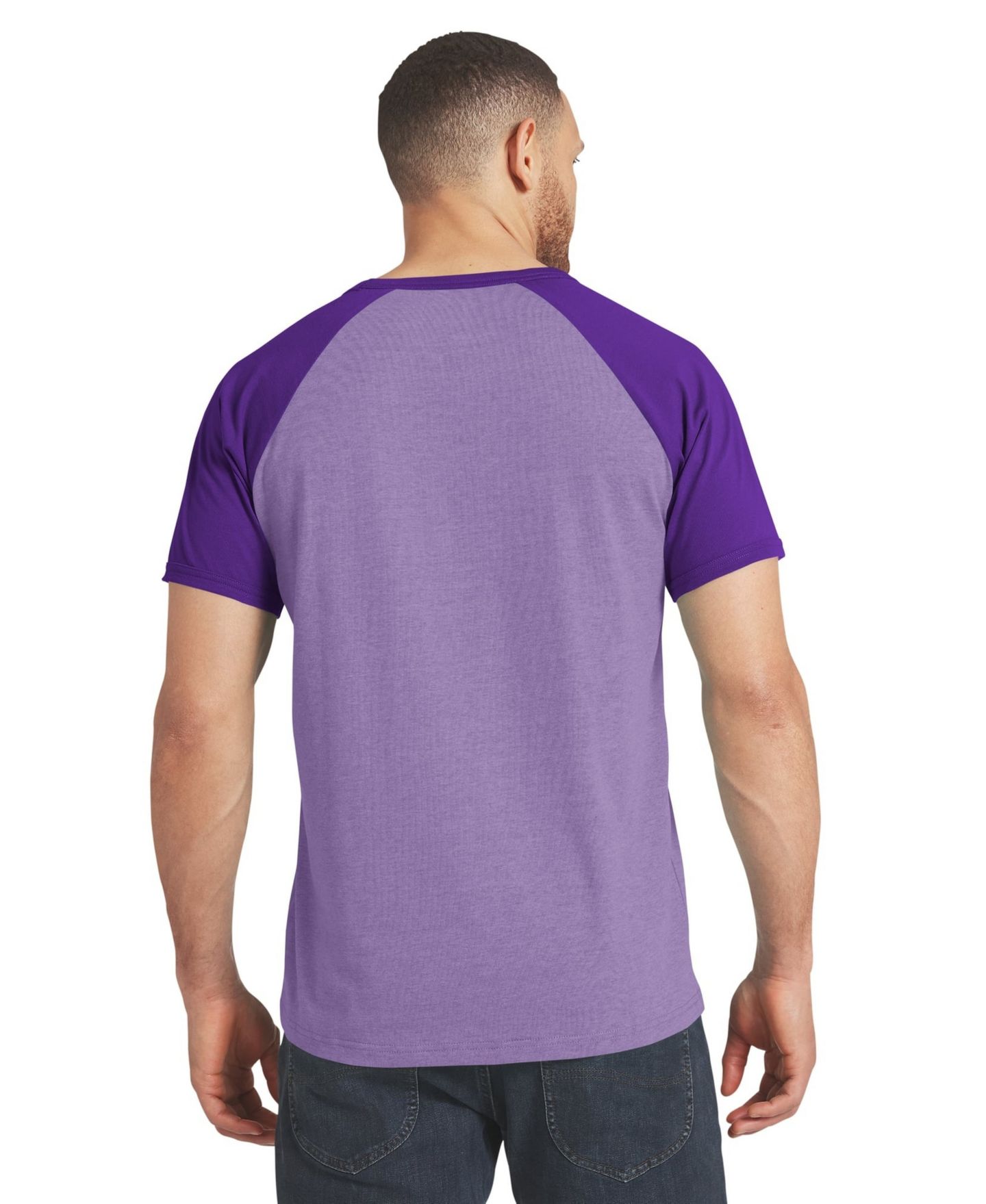 Мужская футболка Darius Rucker Collection By Fanatics Purple Minnesota Vikings Raglan — фото 3
