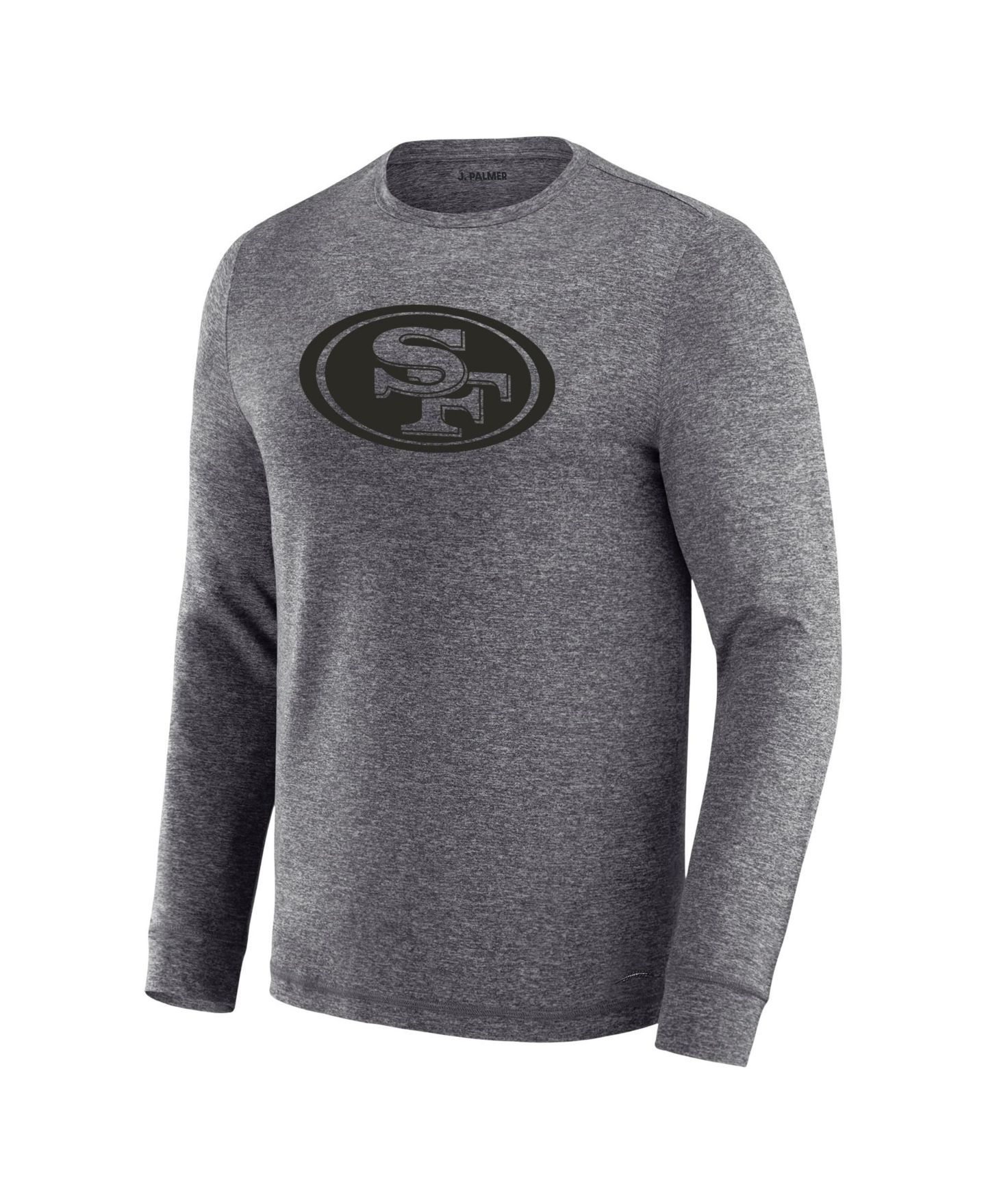Мужская футболка J. Palmer Charcoal San Francisco 49ers Four Down Long-Sleeve — фото 3