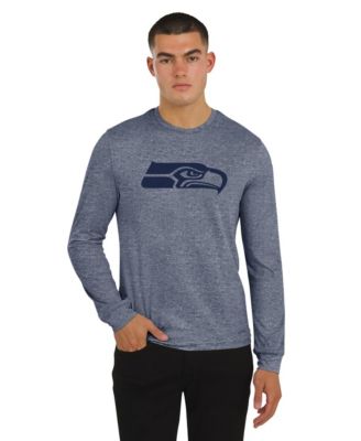 Men's College Navy Seattle Seahawks Four Down Long-Sleeve T-Shirt