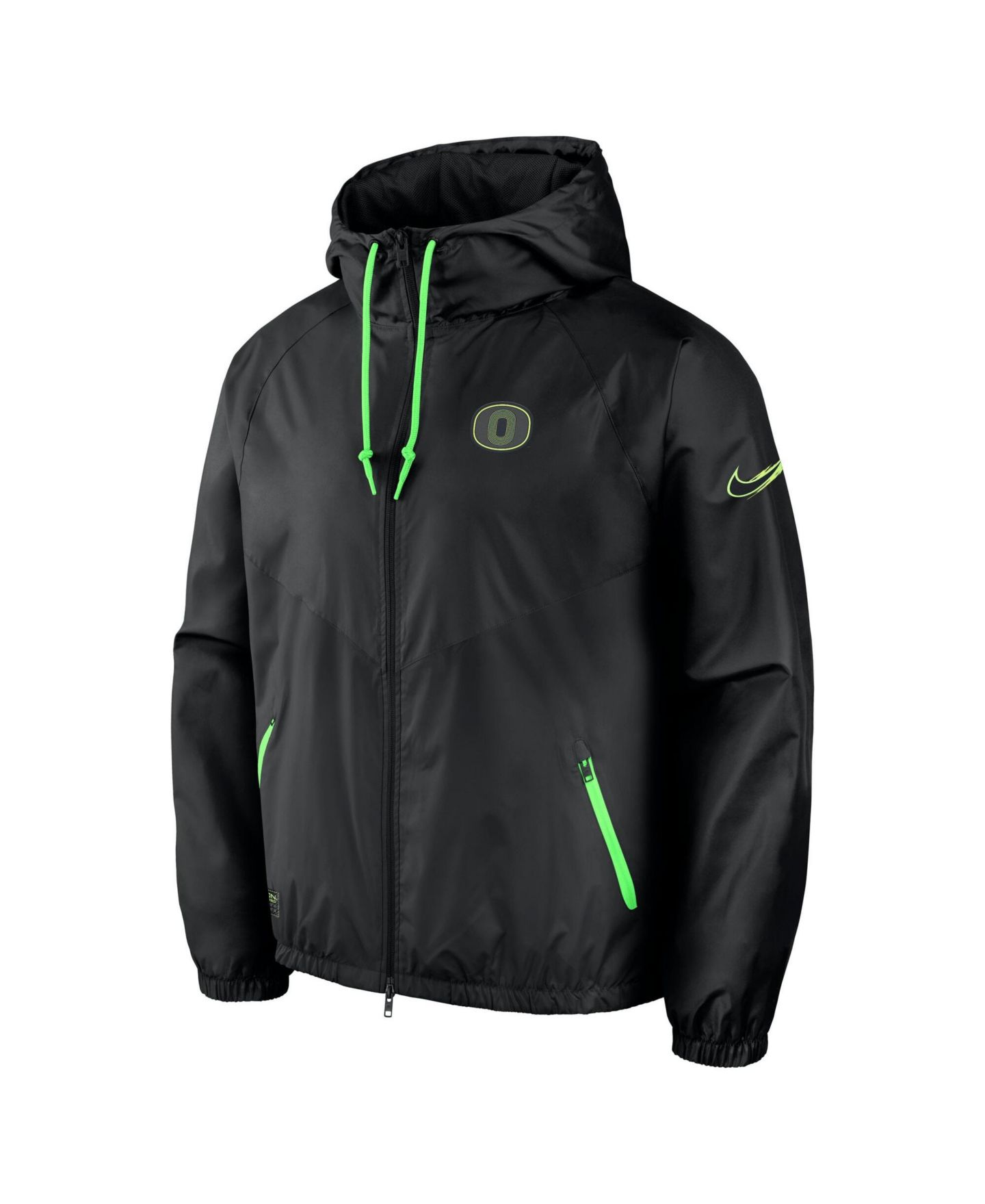 Мужская куртка Nike Black Oregon Ducks Origin of Speed Full-Zip Windrunner — фото 4