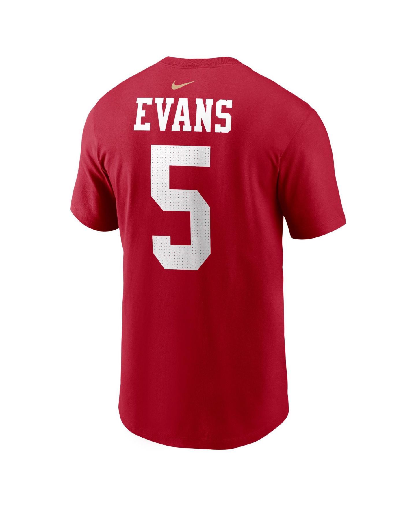 Мужская футболка Nike Mike Evans Scarlet San Francisco 49ers Name & Number — фото 3