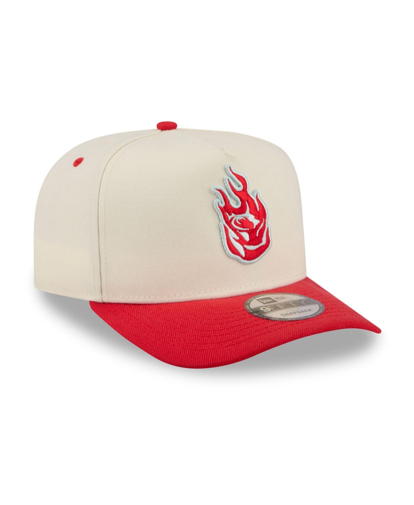 Мужская кепка New Era White Portland Fire Wordmark 9FIFTY A-Frame Snapback Hat — фото 3