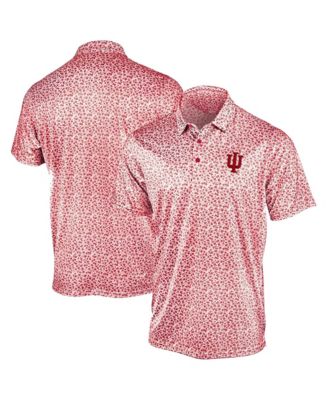 Men's Crimson Indiana Hoosiers Flourish Polo Shirt