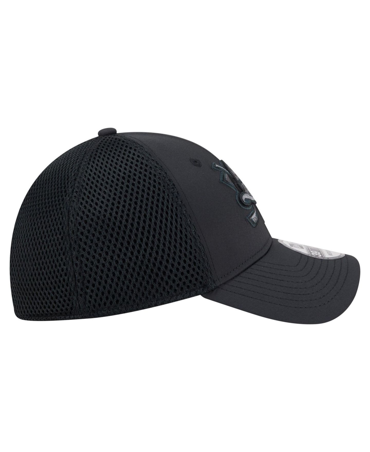 Мужской головной убор New Era Black Anaheim Ducks Blackout 39THIRTY Stretch Hat — фото 7