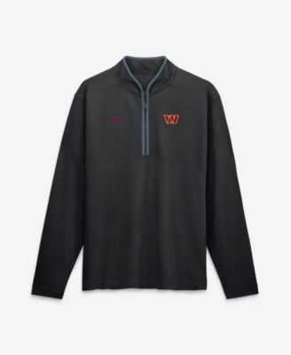Men's Black Washington Commanders Dri-FIT Victory Half-Zip Pullover