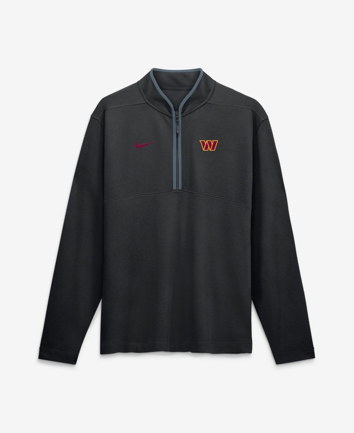 Nike Men's Black Washington Commanders Dri-fit Victory Half-Zip Pullover - Black, Anthracite