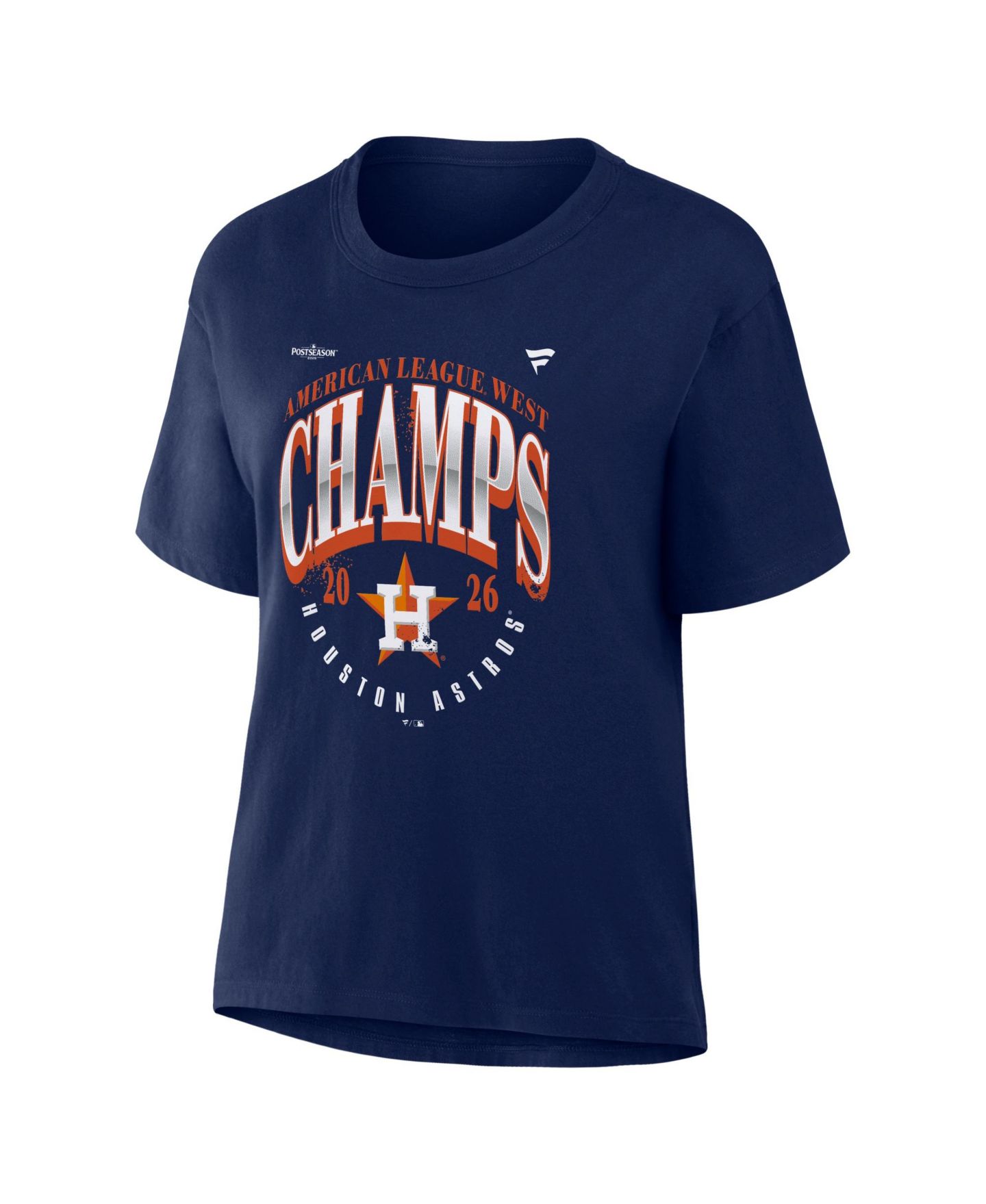 Женская футболка Fanatics Navy Houston Astros 2026 AL West Division Champions Locker Room — фото 3