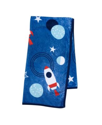 Baby Boys' Space Galaxy Outer Space Themed Coral Fleece Blanket, 30" x 40"