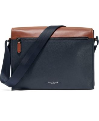 Men's Damon Leather Padded Laptop Adjustable-Crossbody Messenger Bag