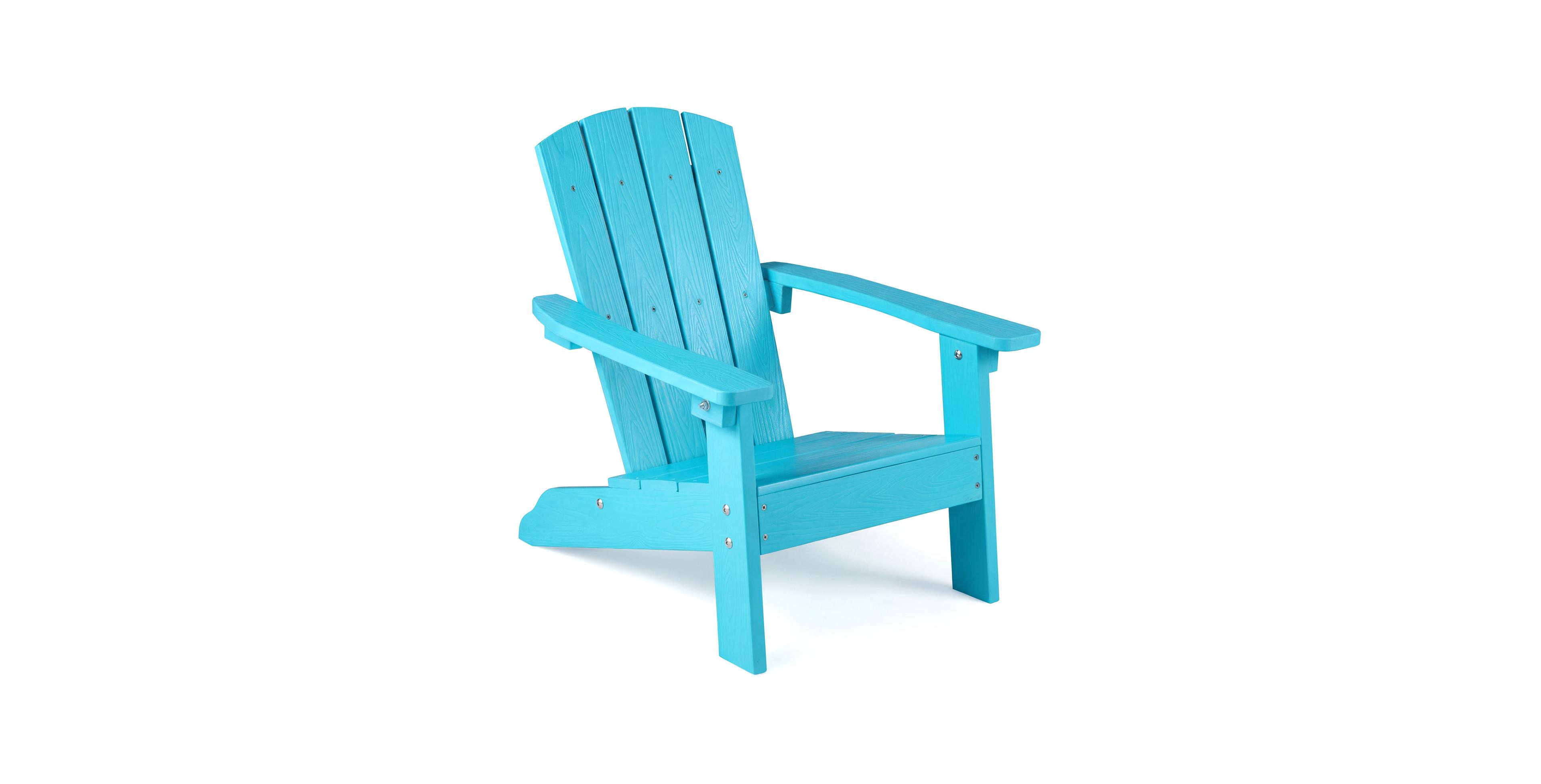 Mecale All-Weather Kids Adirondack Chair with Wide Armrests