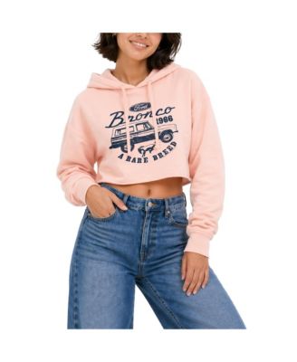 Women's Vintage Bronco Rare Breed Cropped Graphic Hoodie