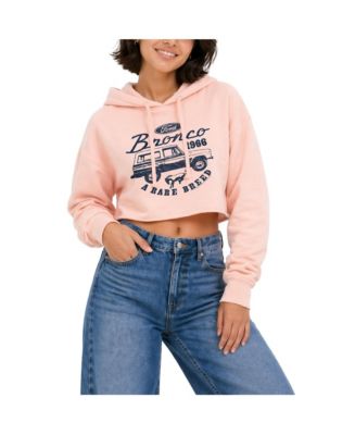 Ford Women's Vintage Bronco Rare Breed Cropped Graphic Hoodie - Macy's