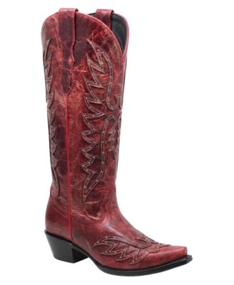 Women's Sol Western Cowboy Pointed Toe Knee High Boots