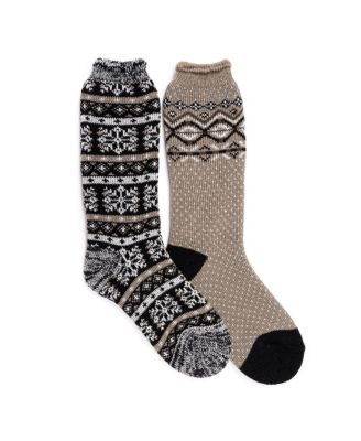 Women's Ribbed-Cuff Boot Socks, 2-Pack