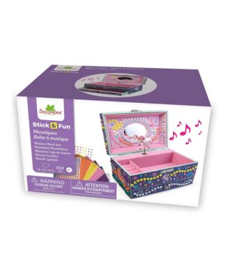 Stick'N Fun Wind-Up Music Box Unicorn Craft Kit