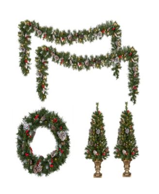 Frosted Berry Assortment, 5 pc Decorative Assortment 